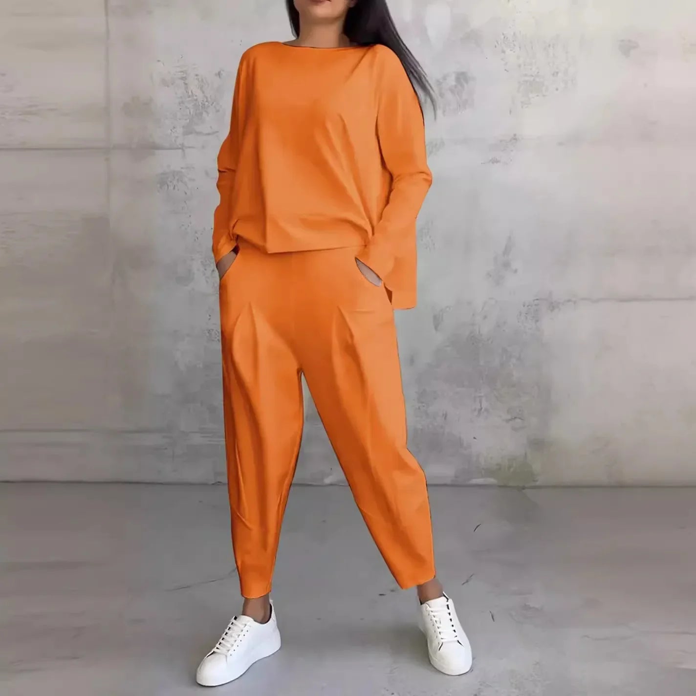 Ensemble Confort Moderne : Haut à manches longues + Pantalon