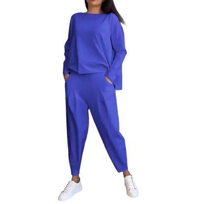 Ensemble Confort Moderne : Haut à manches longues + Pantalon