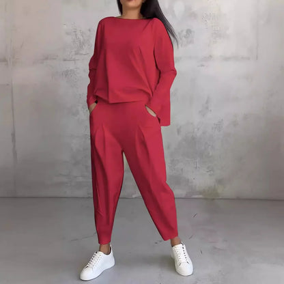 Ensemble Confort Moderne : Haut à manches longues + Pantalon